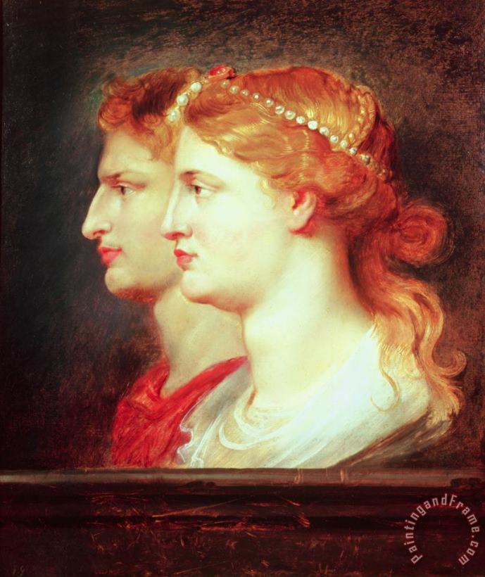 Peter Paul Rubens Tiberius (42bc 37ad) And Agrippina Art Print