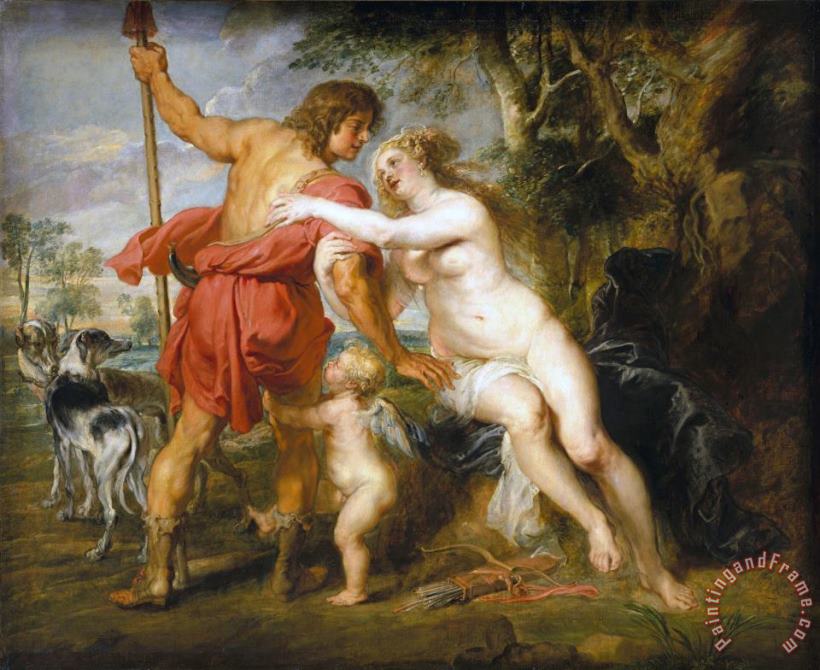 Peter Paul Rubens Venus And Adonis Art Print