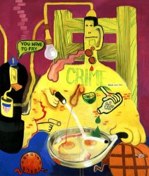 Peter Saul Criminal Being Executed