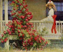 Philip Leslie Hale - Crimson Rambler painting