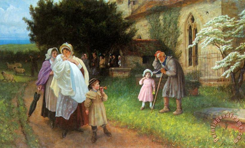 The Christening Party painting - Phillip Richard Morris The Christening Party Art Print