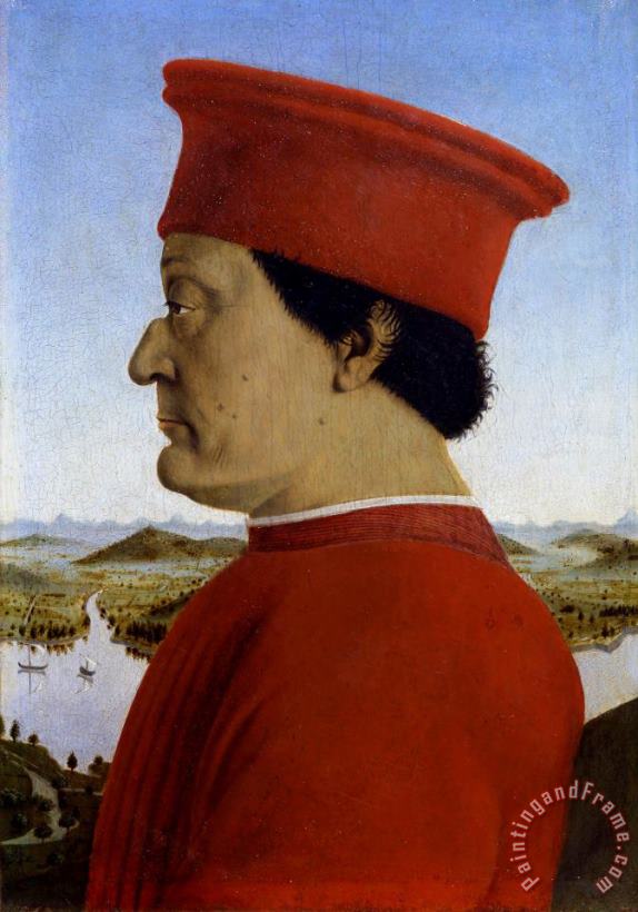 Piero della Francesca Federigo Da Montefeltro (1422 82) Duke of Urbino Art Painting