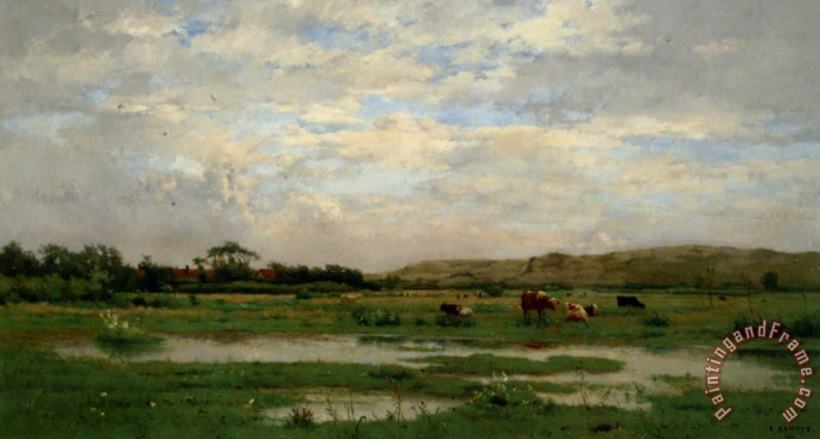 Pierre-emmanuel Damoye Prairies Inondees Pas De Calais Art Painting