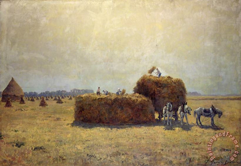 The Harvest painting - Pierre-Georges Dieterle The Harvest Art Print