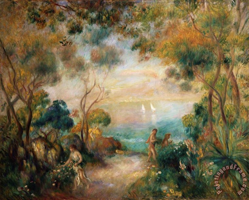 A Garden in Sorrento painting - Pierre Auguste Renoir A Garden in Sorrento Art Print