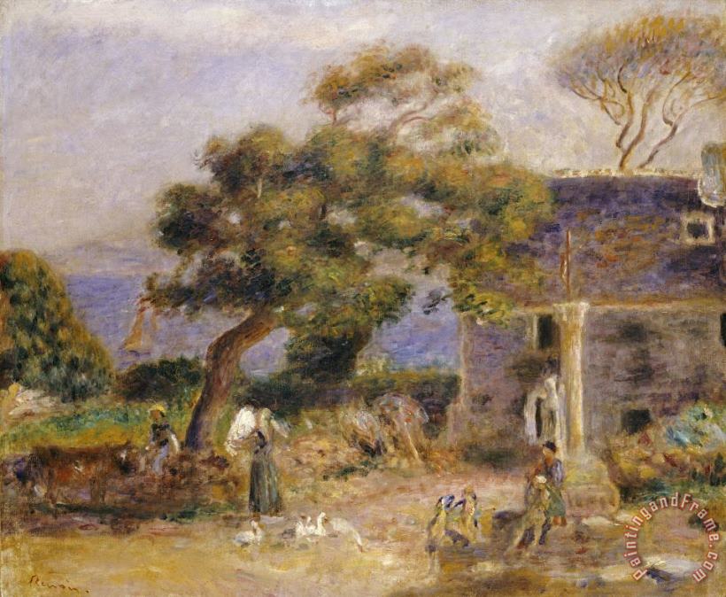 A View of Treboul painting - Pierre Auguste Renoir A View of Treboul Art Print