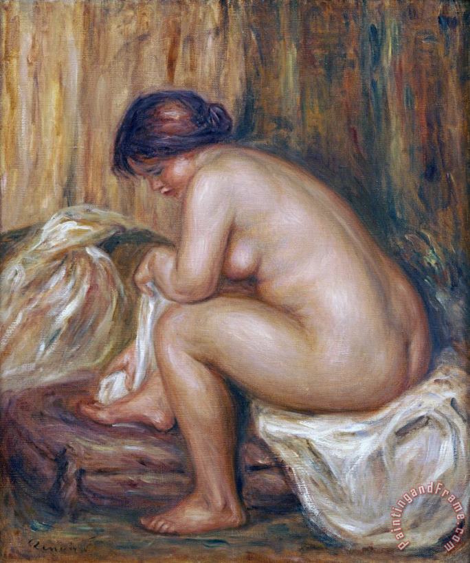 Pierre Auguste Renoir After The Bath Art Print