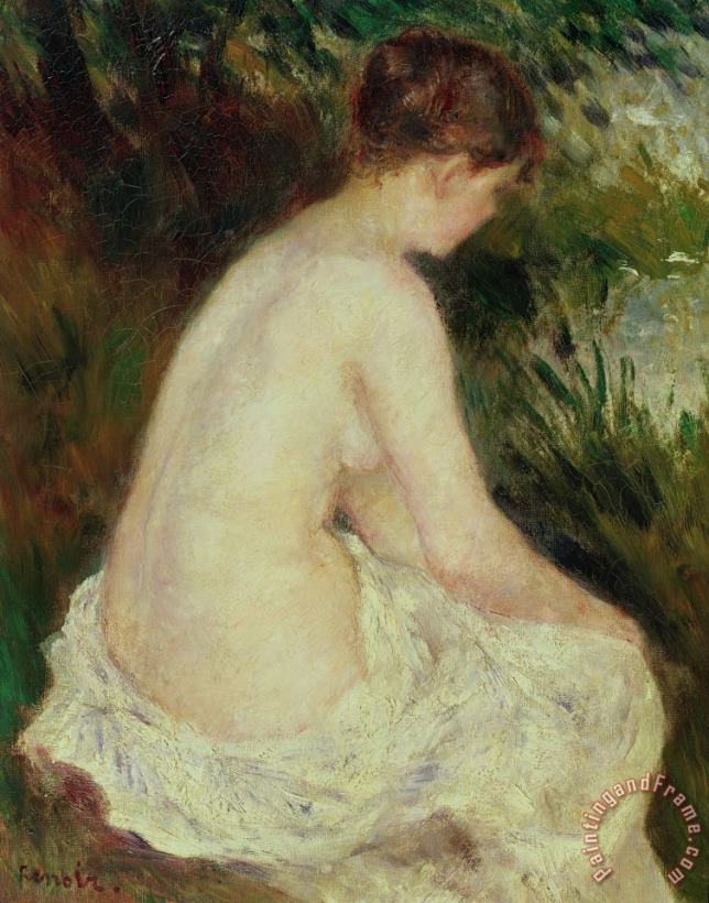 Pierre Auguste Renoir Bather Art Print