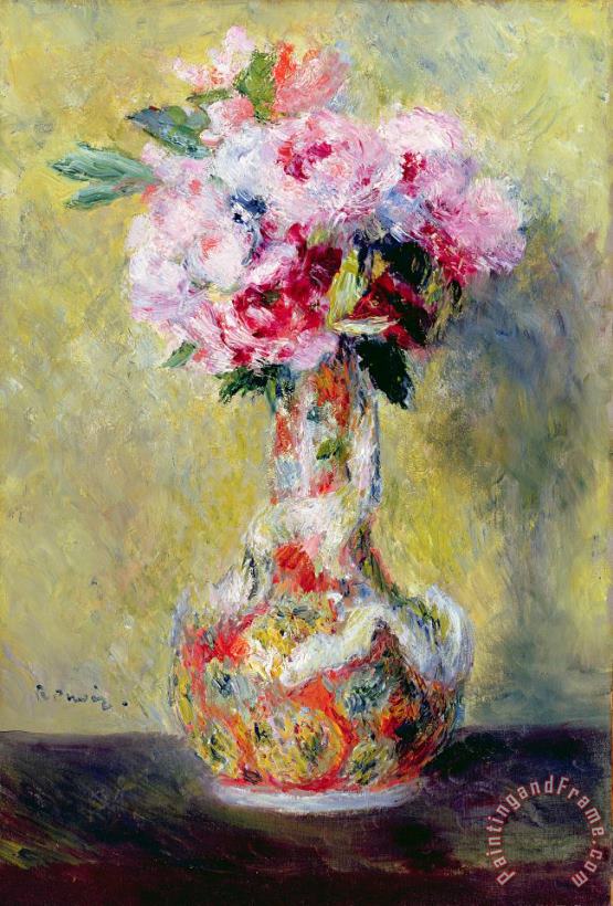 Pierre Auguste Renoir Bouquet in a Vase Art Print