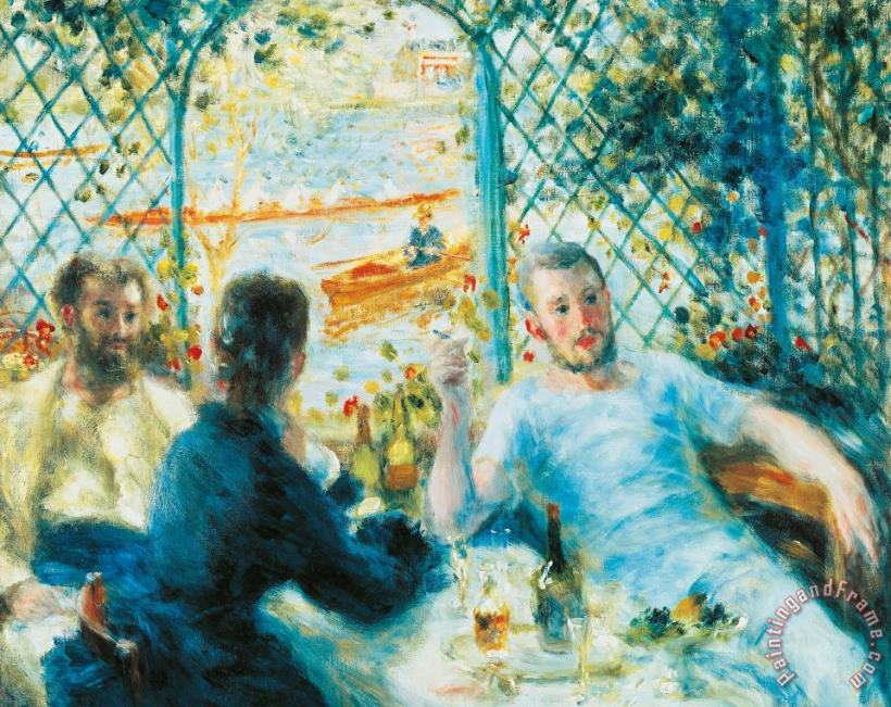 Pierre Auguste Renoir Breakfast By The River Art Print