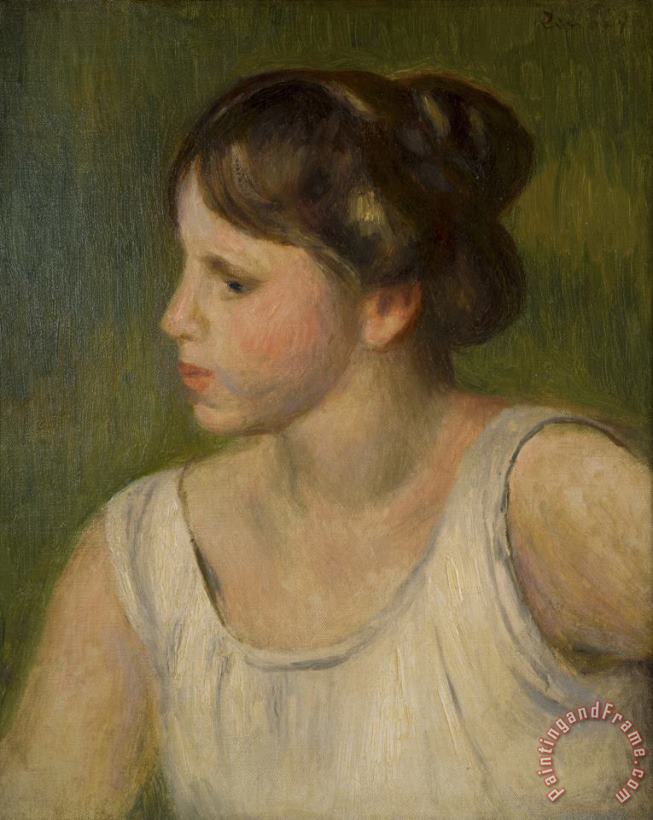 Pierre Auguste Renoir Buste De Femme Art Painting