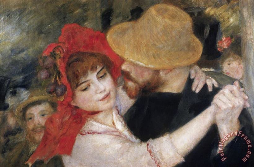 Pierre Auguste Renoir Detail of Dancing Couple From Le Bal a Bougival Art Painting