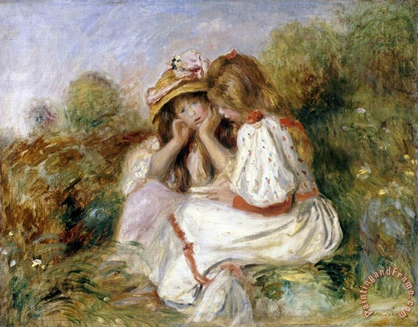 Pierre Auguste Renoir Deux Fillettes Art Print