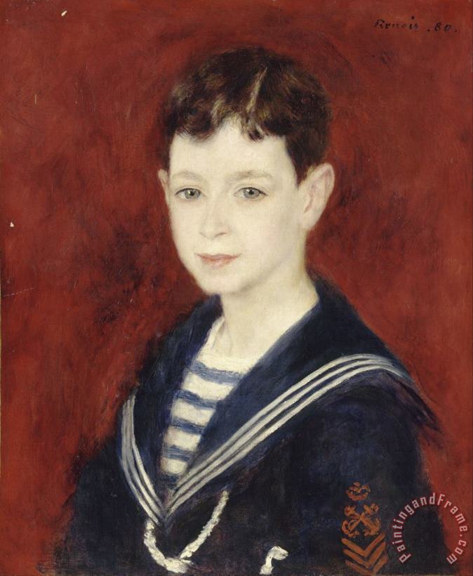 Fernand Halphen As a Boy painting - Pierre Auguste Renoir Fernand Halphen As a Boy Art Print