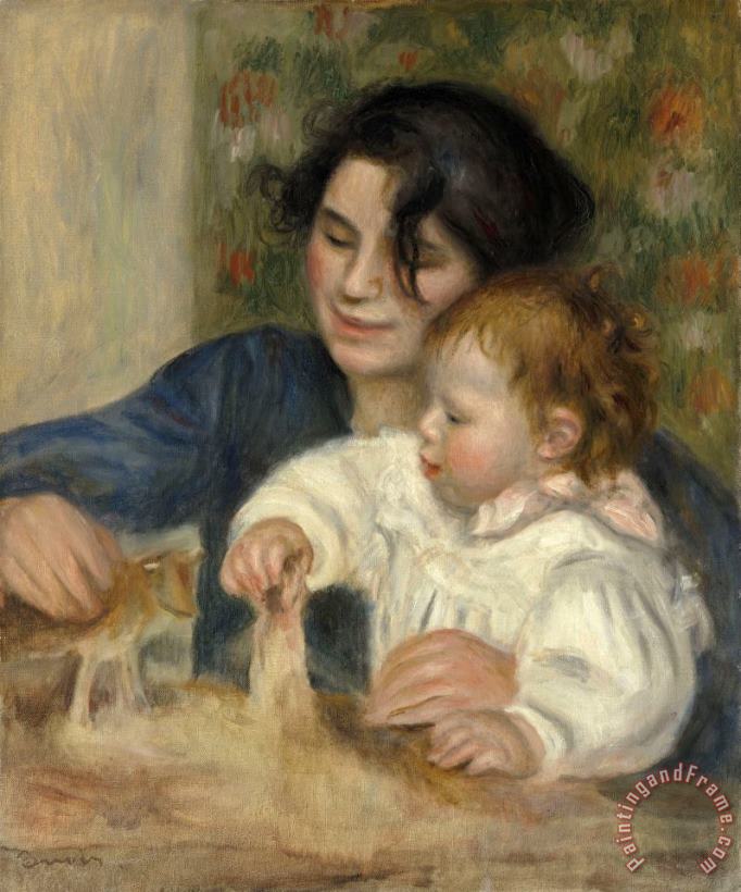 Pierre Auguste Renoir Gabrielle And Jean Art Print