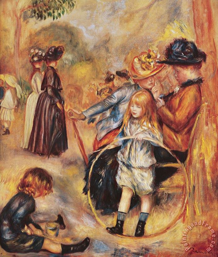 In the Luxembourg Gardens painting - Pierre Auguste Renoir In the Luxembourg Gardens Art Print