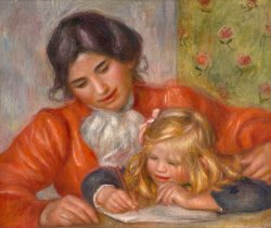 Pierre Auguste Renoir La Lecon D'ecriture