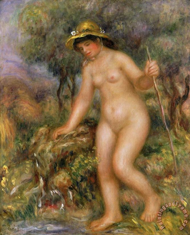 La Source or Gabrielle Nue painting - Pierre Auguste Renoir La Source or Gabrielle Nue Art Print