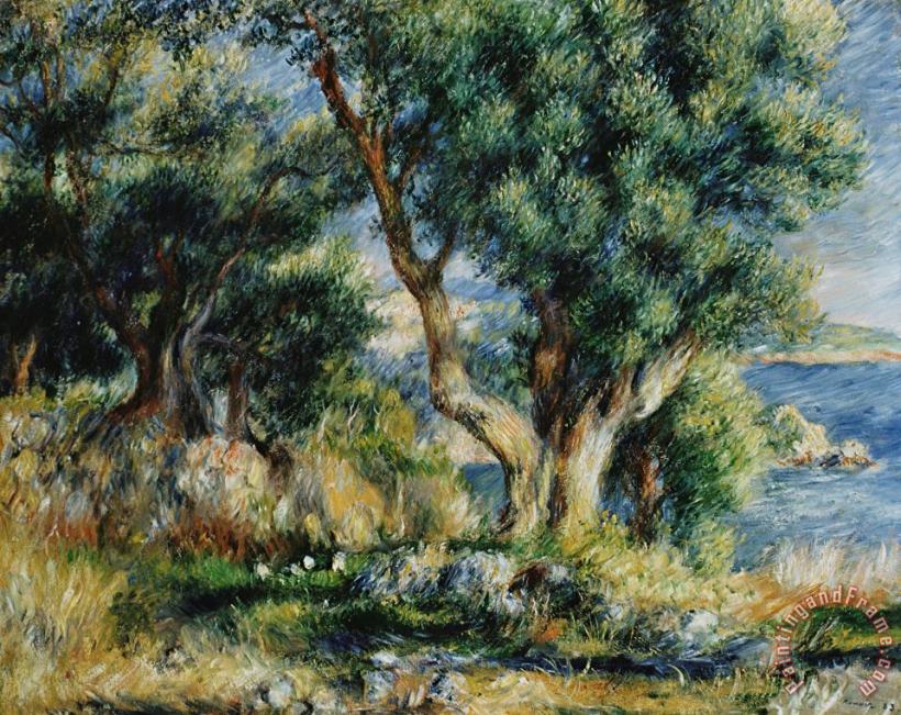 Pierre Auguste Renoir Landscape Near Menton Art Painting