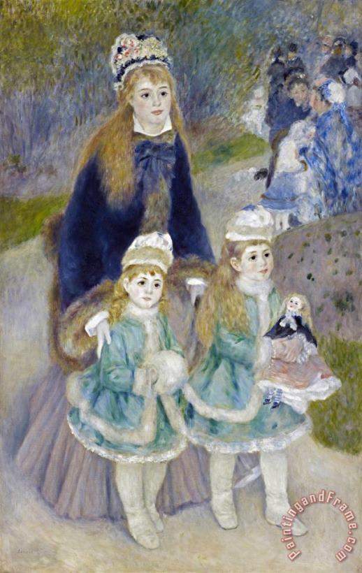 Mother And Children (la Promenade) painting - Pierre Auguste Renoir Mother And Children (la Promenade) Art Print