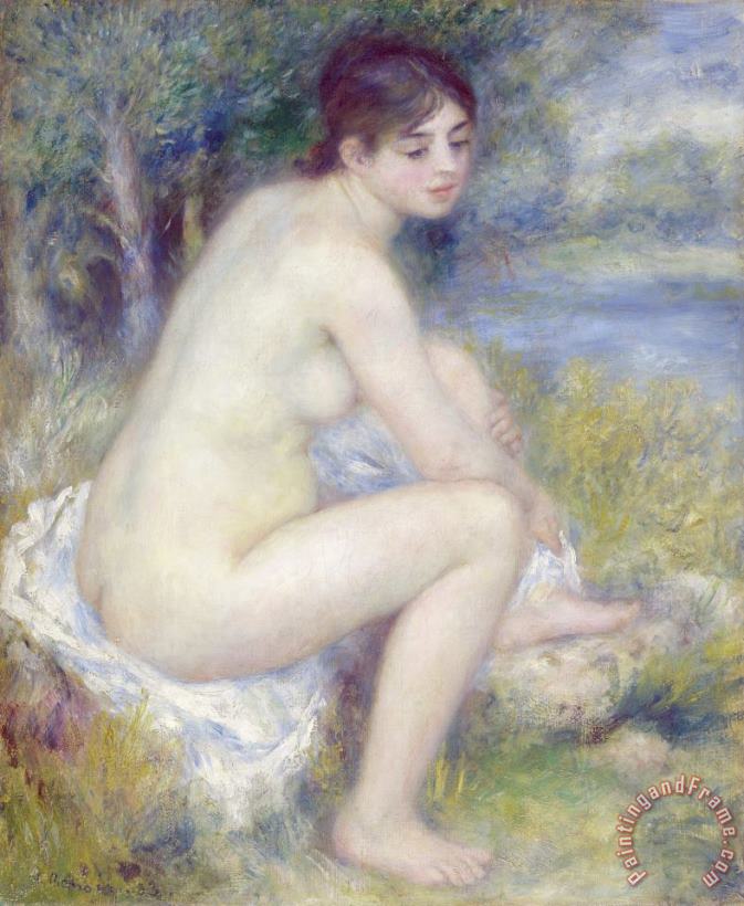Nude in a Landscape painting - Pierre Auguste Renoir Nude in a Landscape Art Print