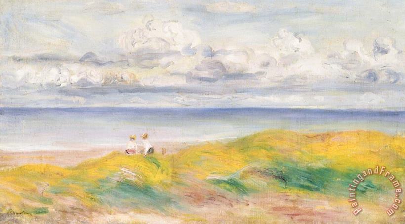 Pierre Auguste Renoir On the Cliffs Art Painting