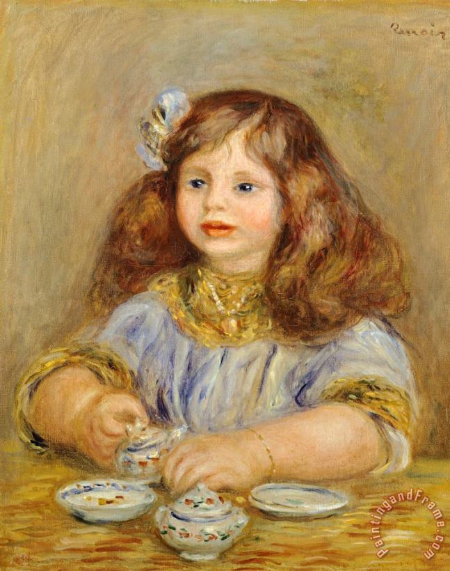 Pierre Auguste Renoir Portrait Of Genevieve Bernheim De Villiers Art Painting