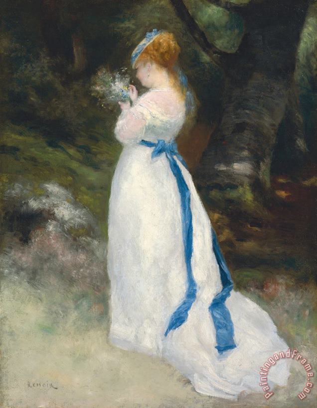 Portrait of Lise painting - Pierre Auguste Renoir Portrait of Lise Art Print