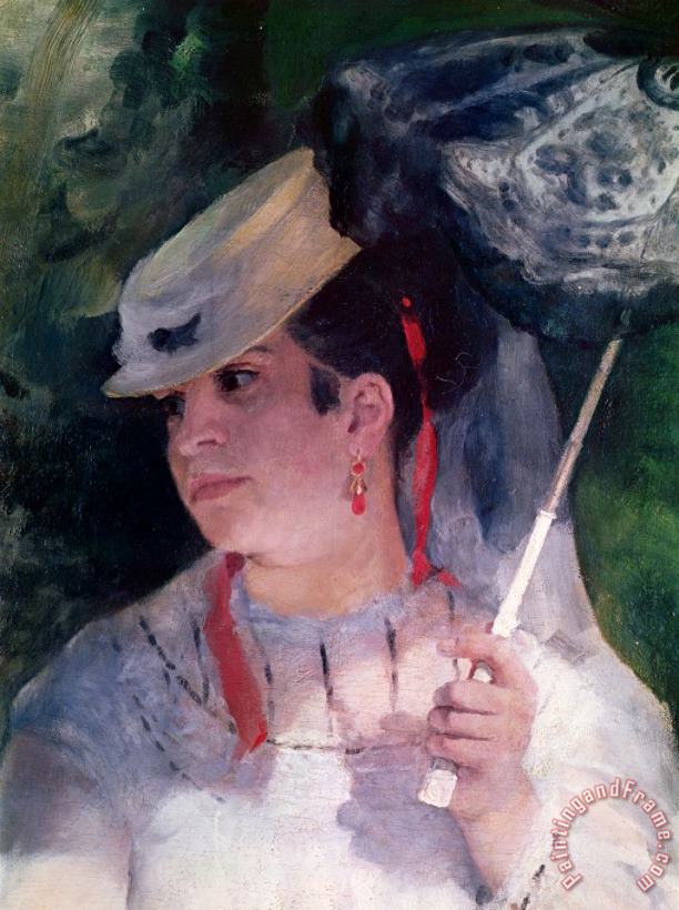 Portrait of Lise painting - Pierre Auguste Renoir Portrait of Lise Art Print