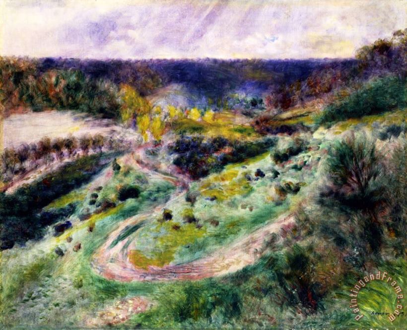 Road at Wargemont painting - Pierre Auguste Renoir Road at Wargemont Art Print