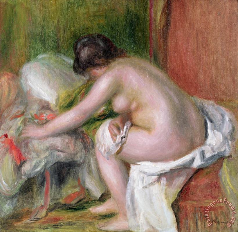 Seated Bather painting - Pierre Auguste Renoir Seated Bather Art Print