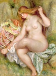 Pierre Auguste Renoir Seated Bather