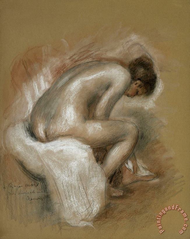 Seated Nude painting - Pierre Auguste Renoir Seated Nude Art Print
