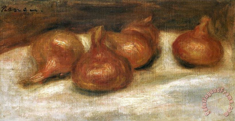 Pierre Auguste Renoir Still Life with Onions Art Painting