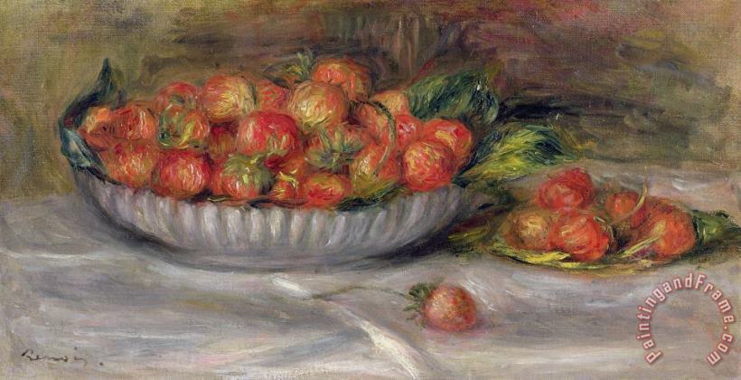 Pierre Auguste Renoir Still Life with Strawberries Art Print