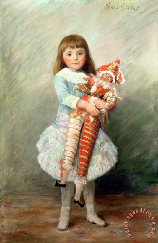 Suzanne painting - Pierre Auguste Renoir Suzanne Art Print