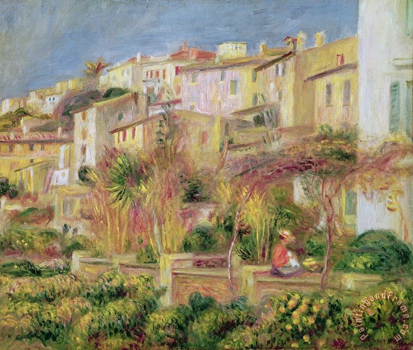 Terrace in Cagnes painting - Pierre Auguste Renoir Terrace in Cagnes Art Print