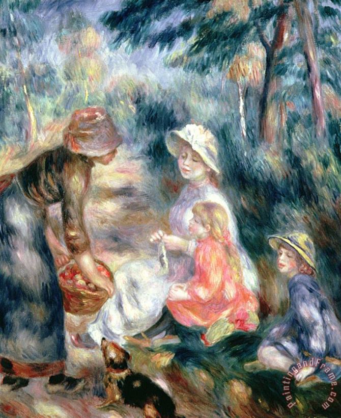 The Apple-Seller painting - Pierre Auguste Renoir The Apple-Seller Art Print