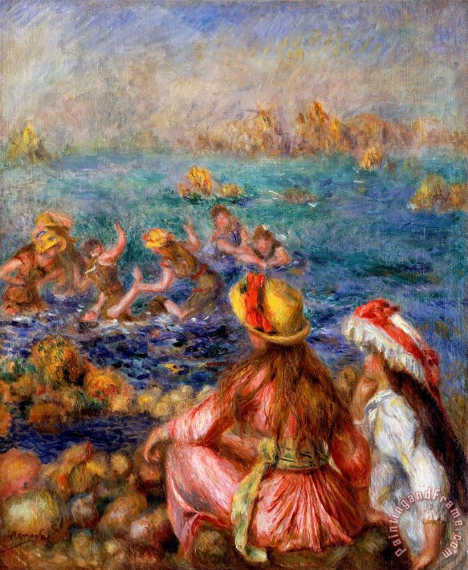 Renoir the Large Bathers Design Canvas Print Picture Painting Frame Home Furnishings 