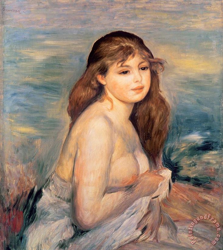 The Blonde Bather painting - Pierre Auguste Renoir The Blonde Bather Art Print