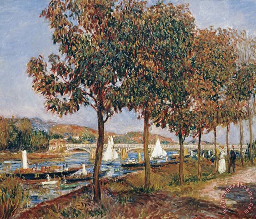 Pierre Auguste Renoir The Bridge at Argenteuil Art Painting