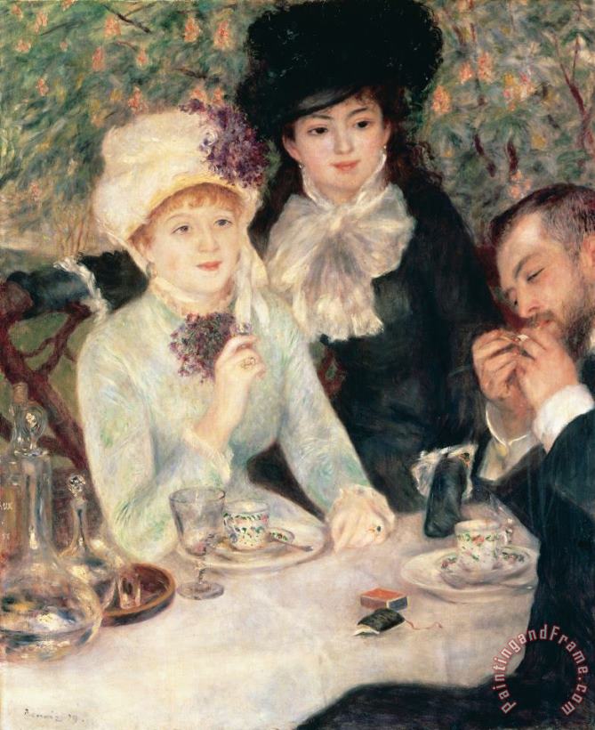 Pierre Auguste Renoir The End Of Breakfast Art Print