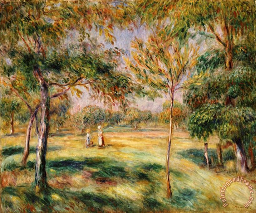 The Glade painting - Pierre Auguste Renoir The Glade Art Print