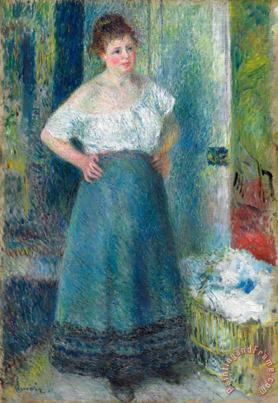 Pierre Auguste Renoir The Laundress Art Print