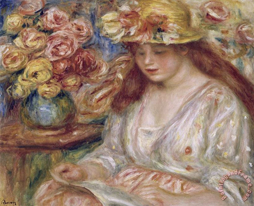 Pierre Auguste Renoir The Reader Art Painting