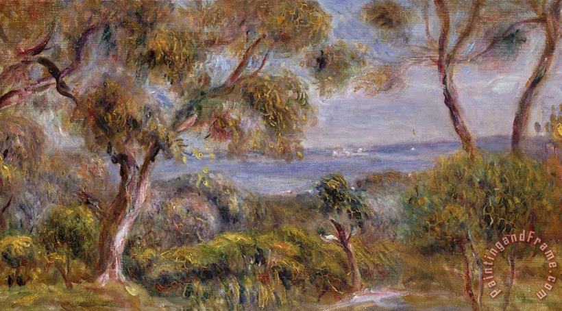The Sea at Cagnes painting - Pierre Auguste Renoir The Sea at Cagnes Art Print