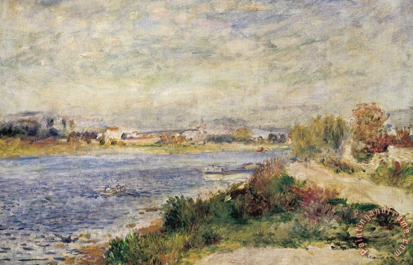 Pierre Auguste Renoir The Seine In Argenteuil Art Print
