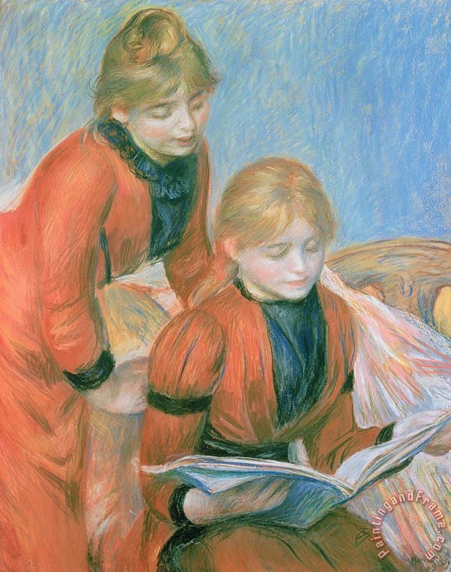 The Two Sisters painting - Pierre Auguste Renoir The Two Sisters Art Print