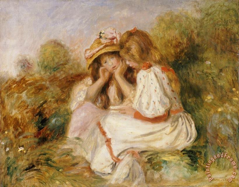 Pierre Auguste Renoir Two Girls Art Print