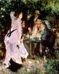 Pierre Auguste Renoir Under the Trees of the Moulin de la Galette